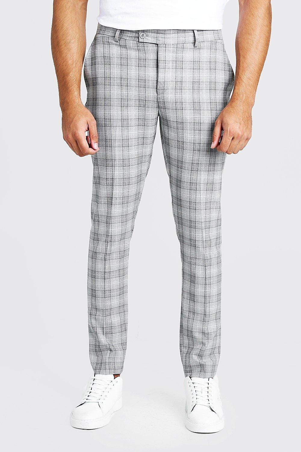 boohooman tartan trousers