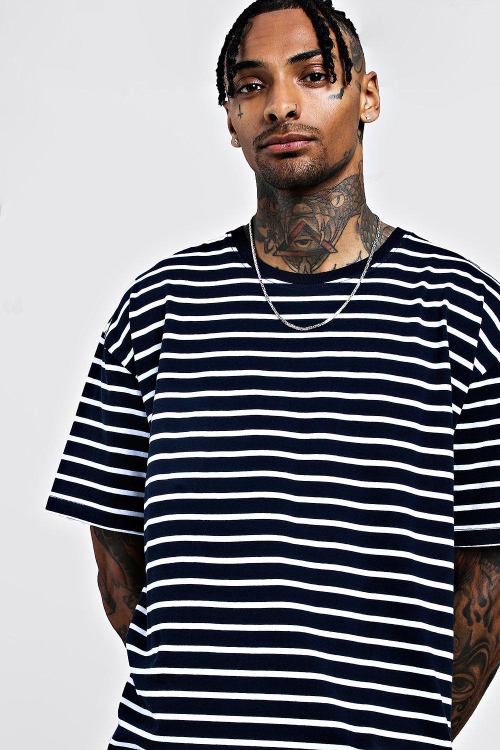 

Long Sleeve Tile Print Shirt & Border Short Set, Navy