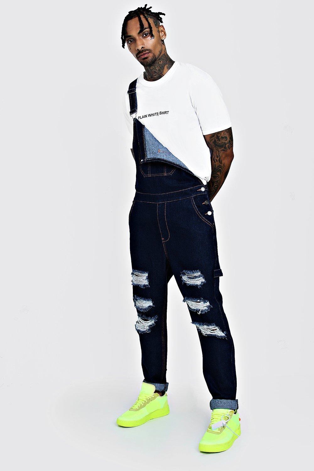 male denim dungarees