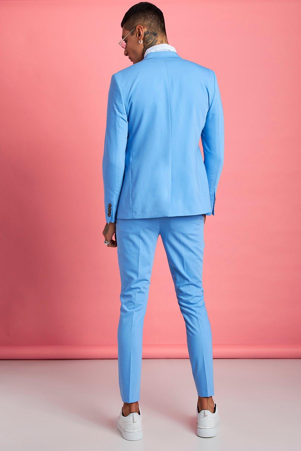 blue skinny dress pants