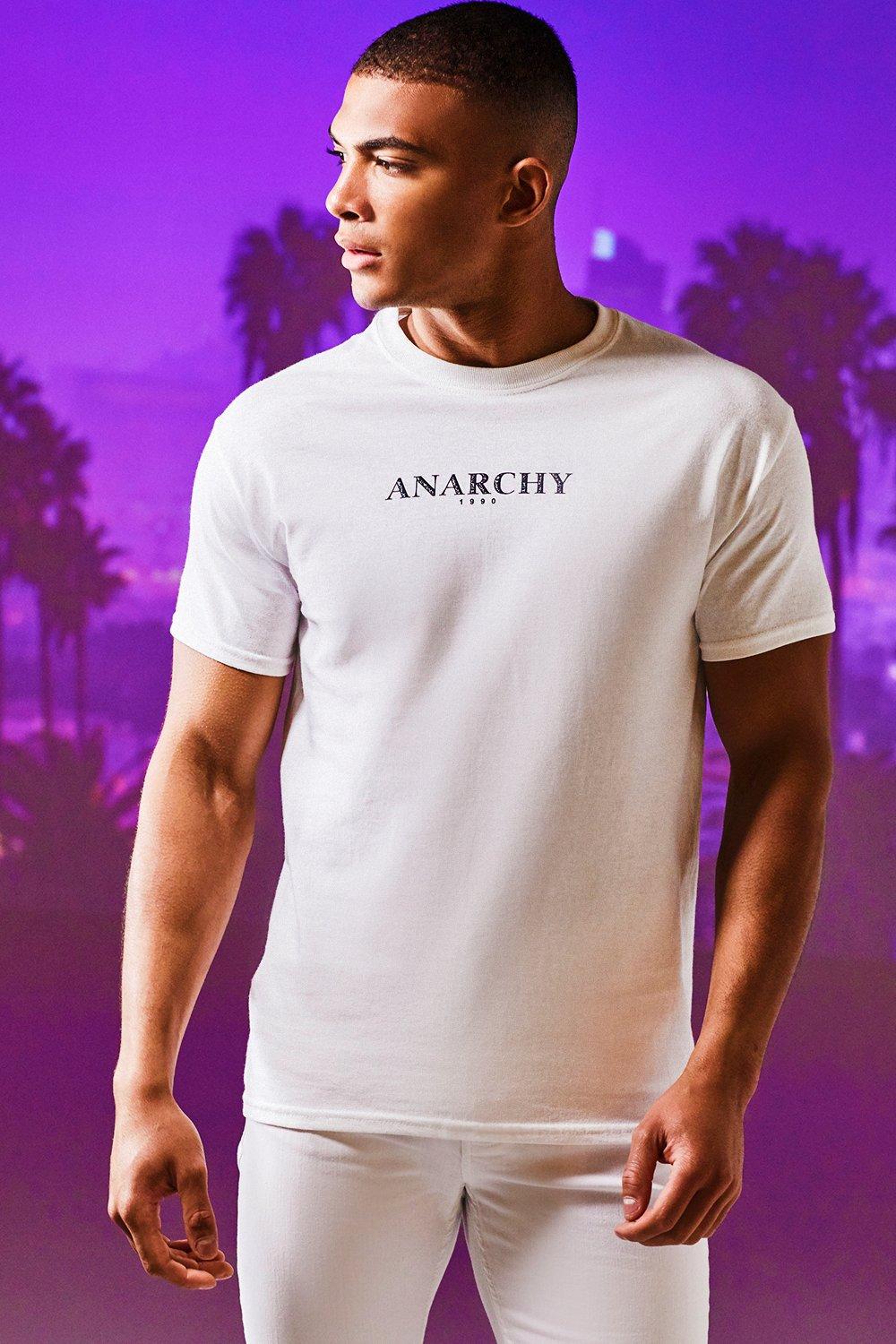 

Футболка с принтом Anarchy, White