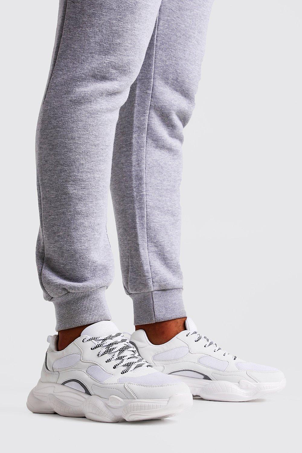 grey chunky sneakers