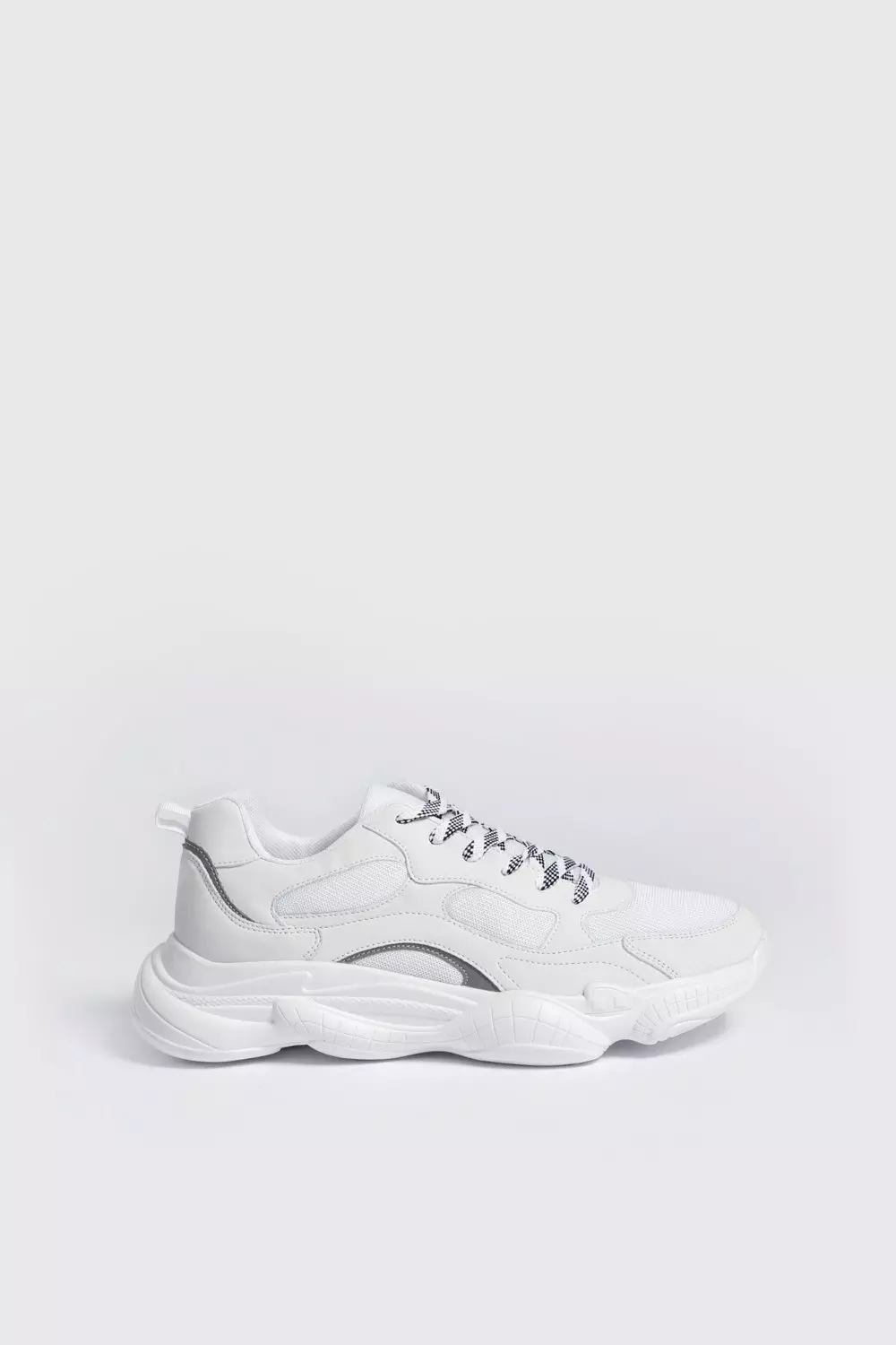 Reflective store chunky trainers