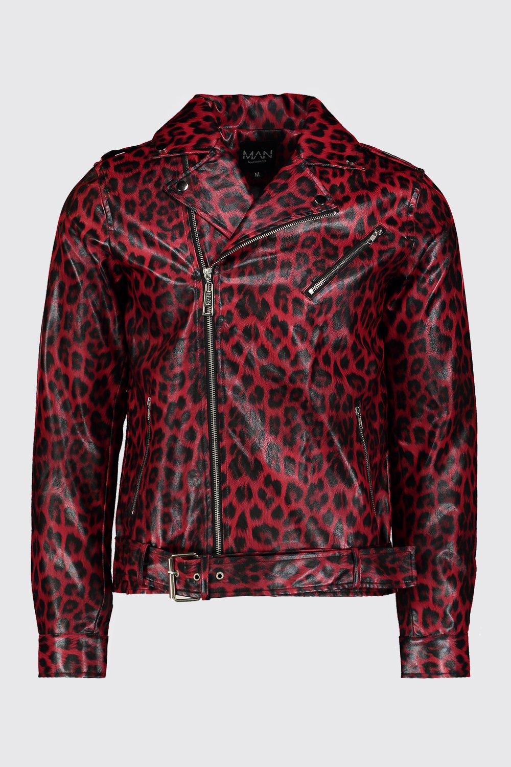 leopard leather jacket