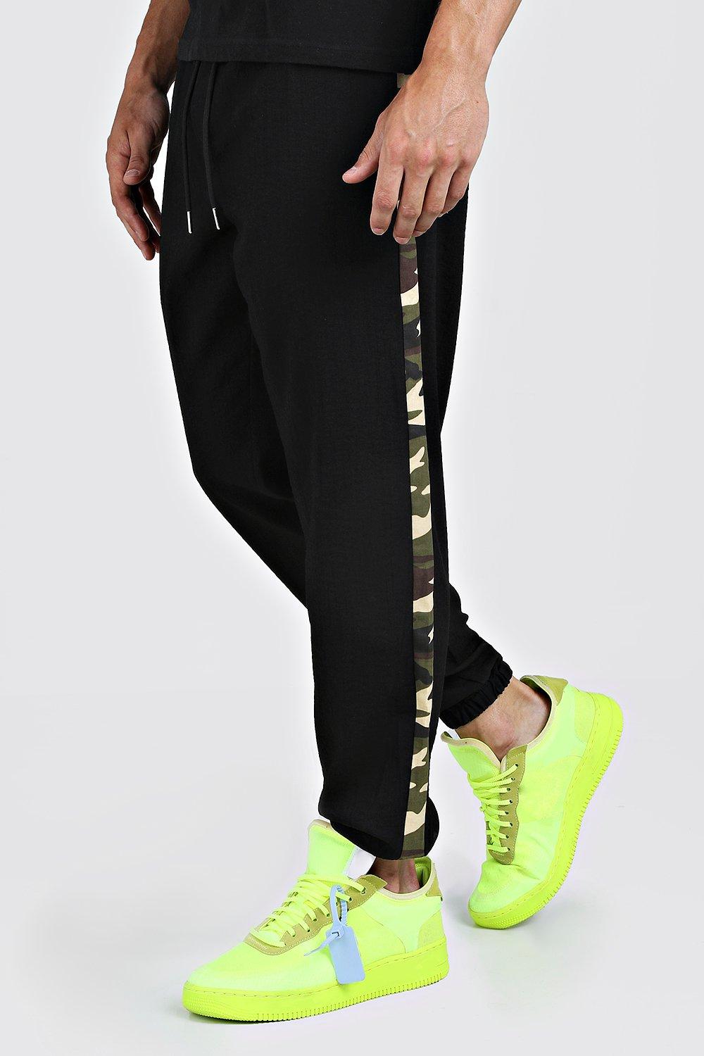 smart checked jogger trousers