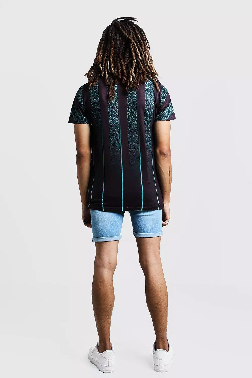 faded stripe t shirt