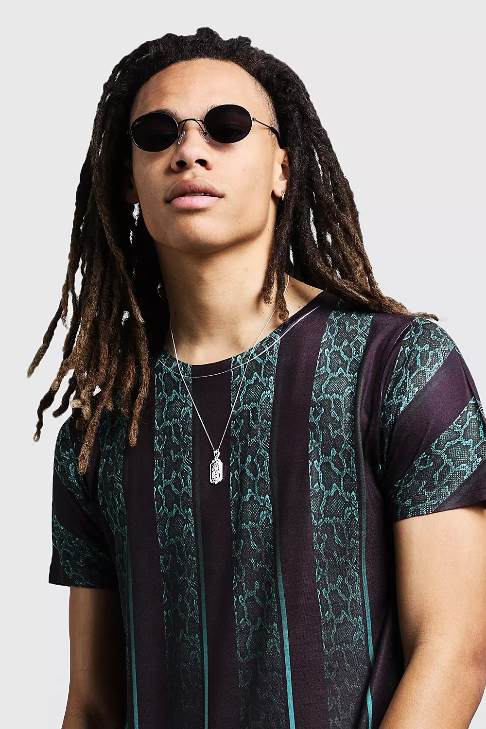 faded stripe t shirt