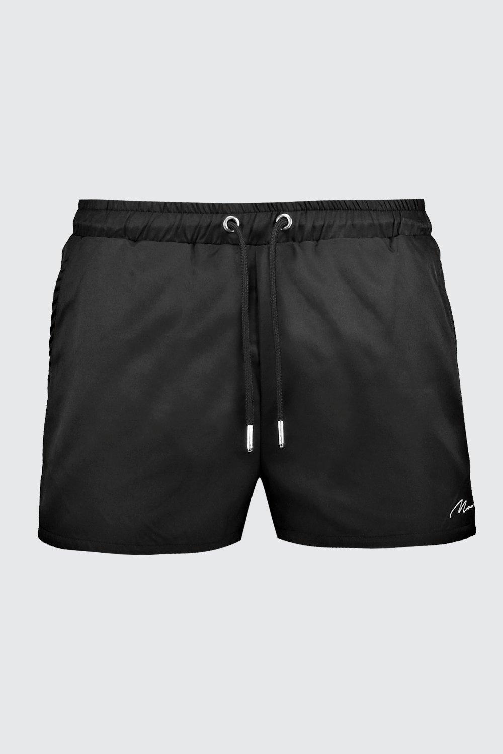 

Фирменные шорты MAN для плавания короткой длины, Black