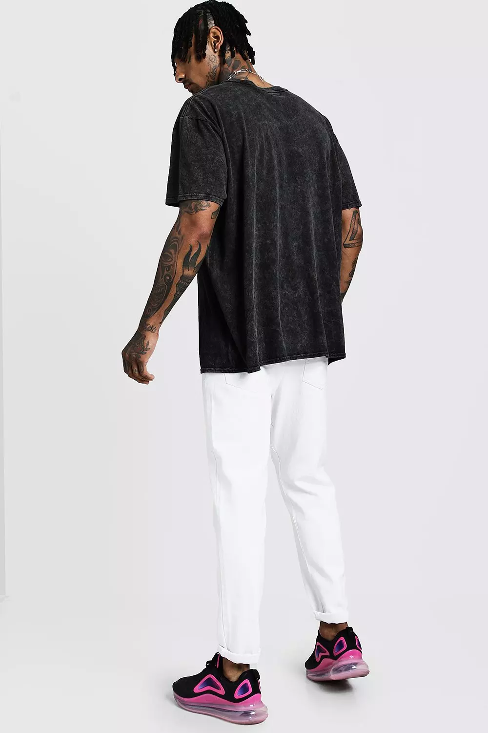 Raging Black Oversized Tshirt, Men, Streetwear by Athlizur