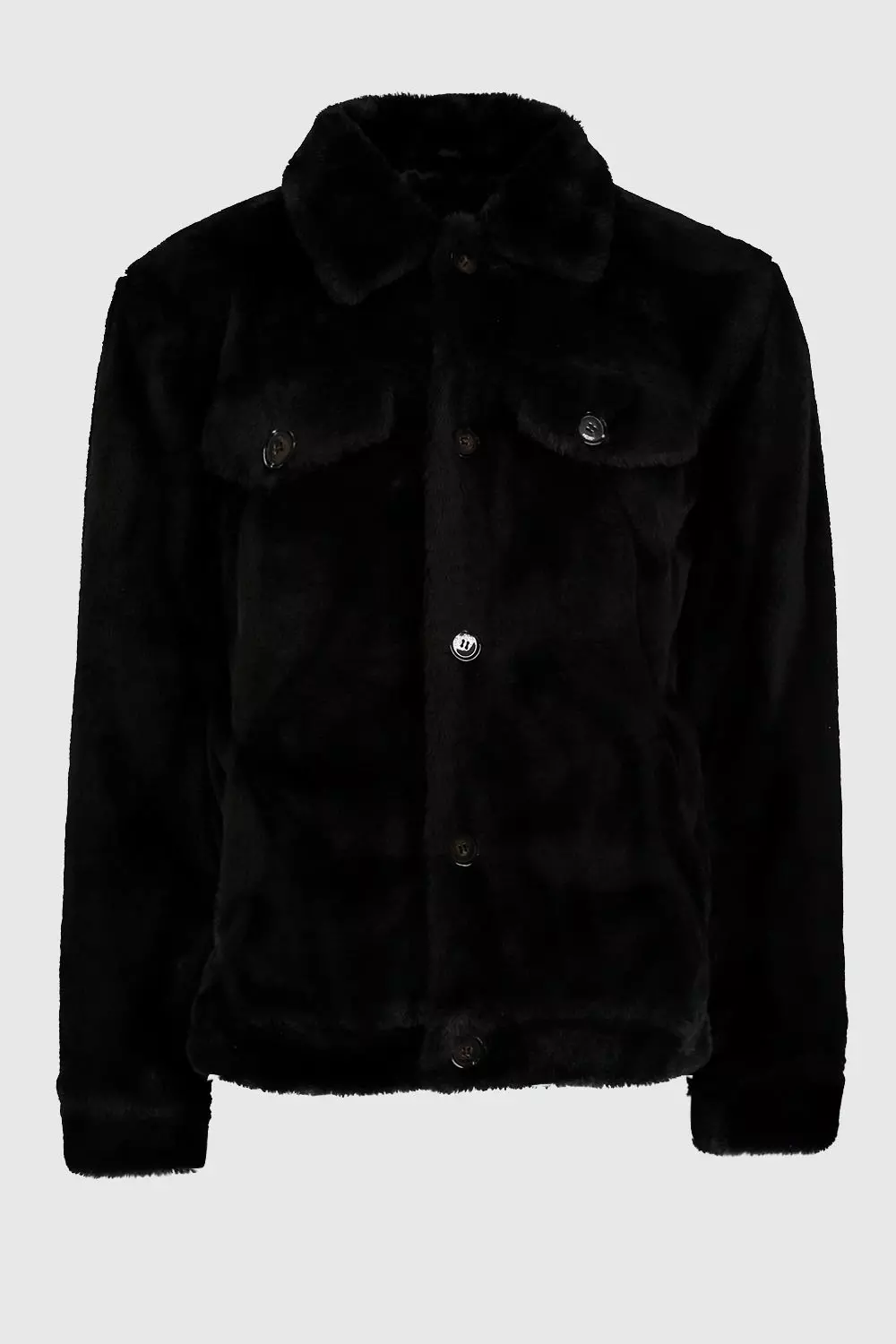 Faux fur trucker clearance jacket