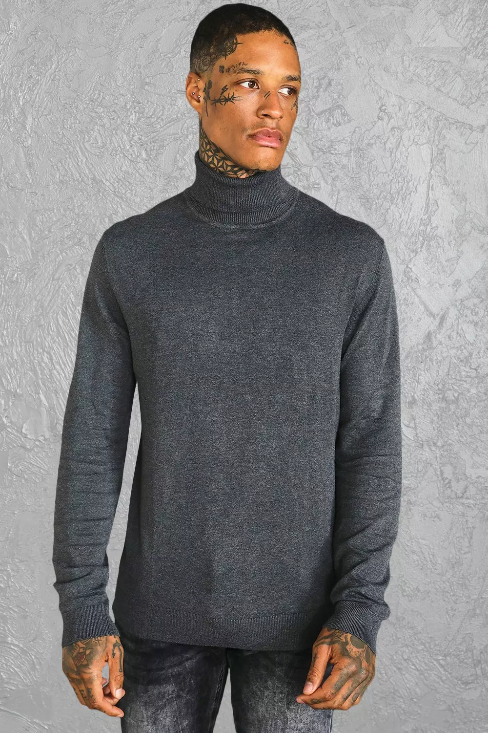 Warm polo neck outlet jumpers