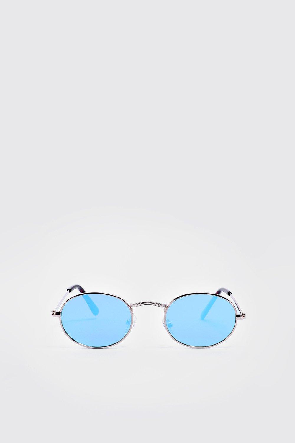 

Солнцезащитные очки с овальными линзами и линзами Revo, Light blue