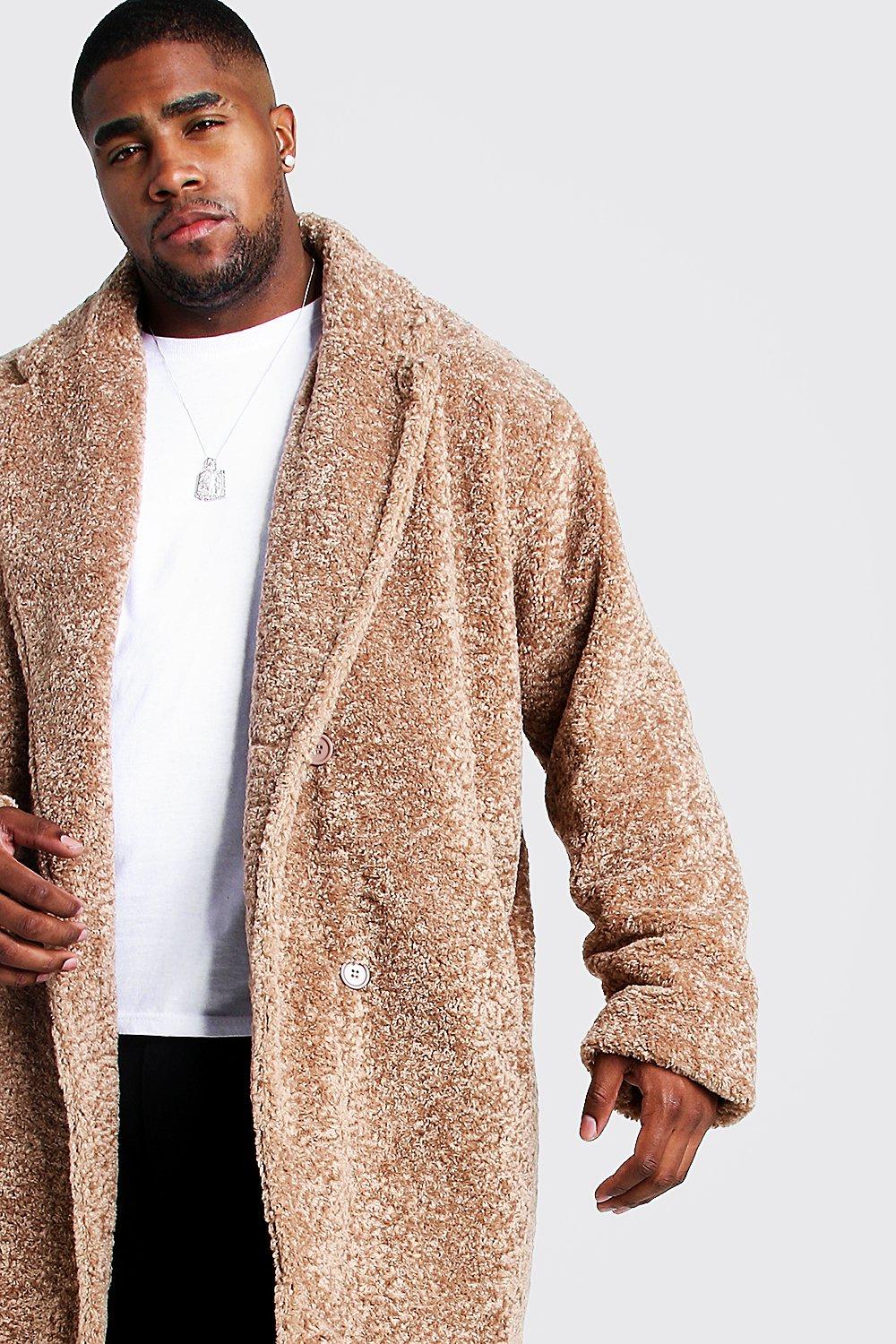 mens big fur coat