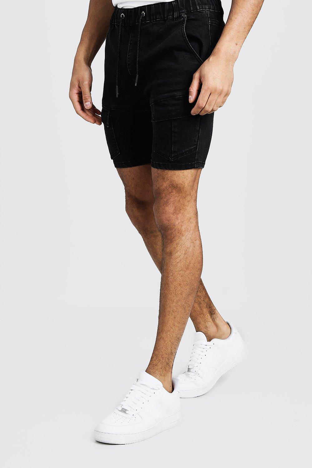 skinny fit cargo shorts