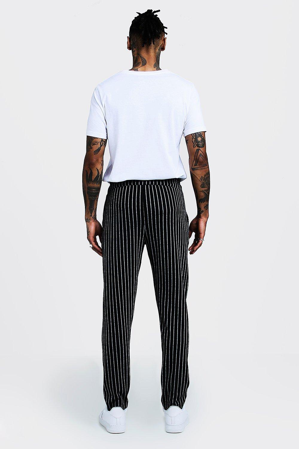 pinstripe smart joggers