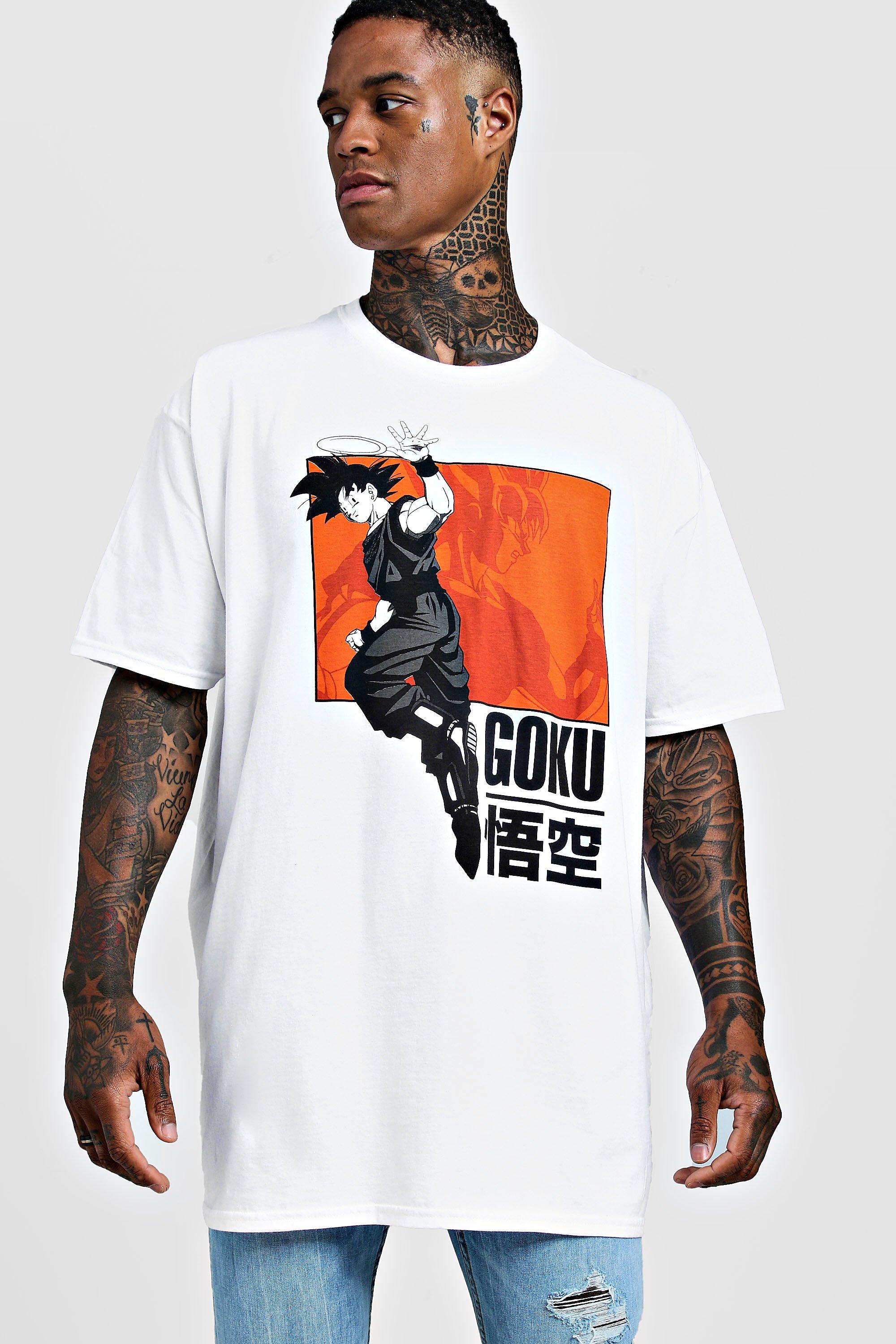 Goku Dragonball Z Oversized License T Shirt Boohooman