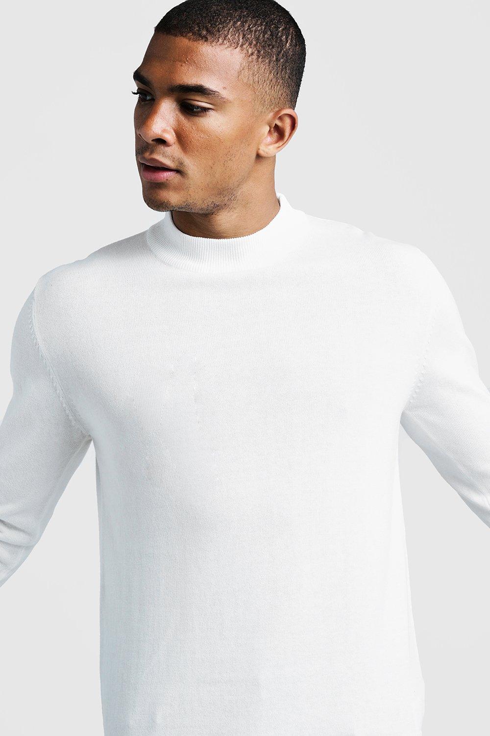 boohooman white jumper