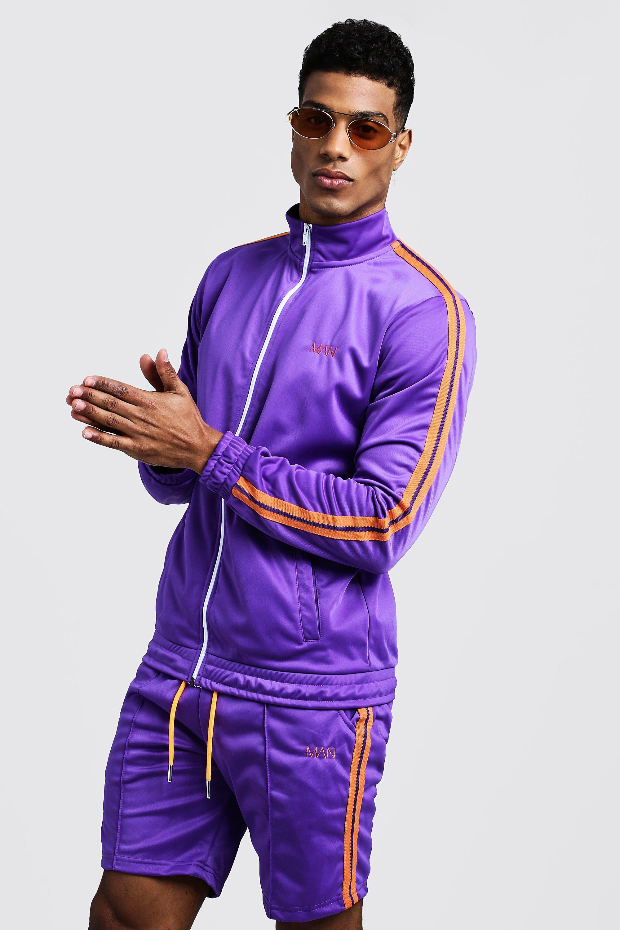 purple tracksuit