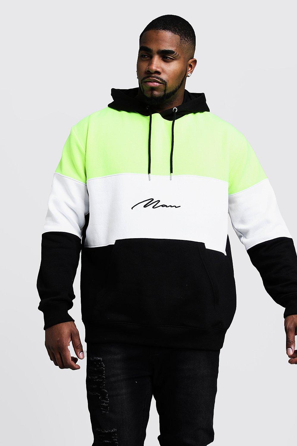 black and neon hoodie