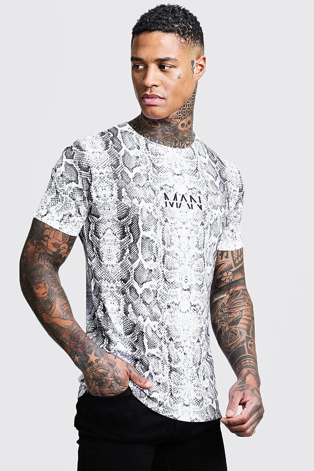 snake print t shirt