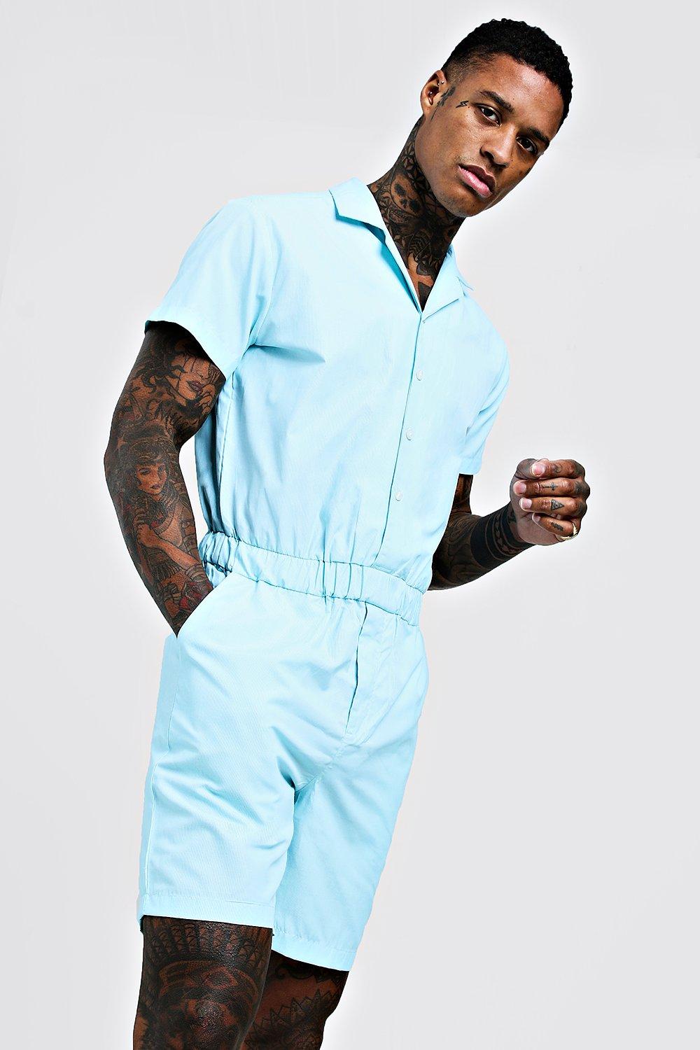 boohoo pinstripe jumpsuit