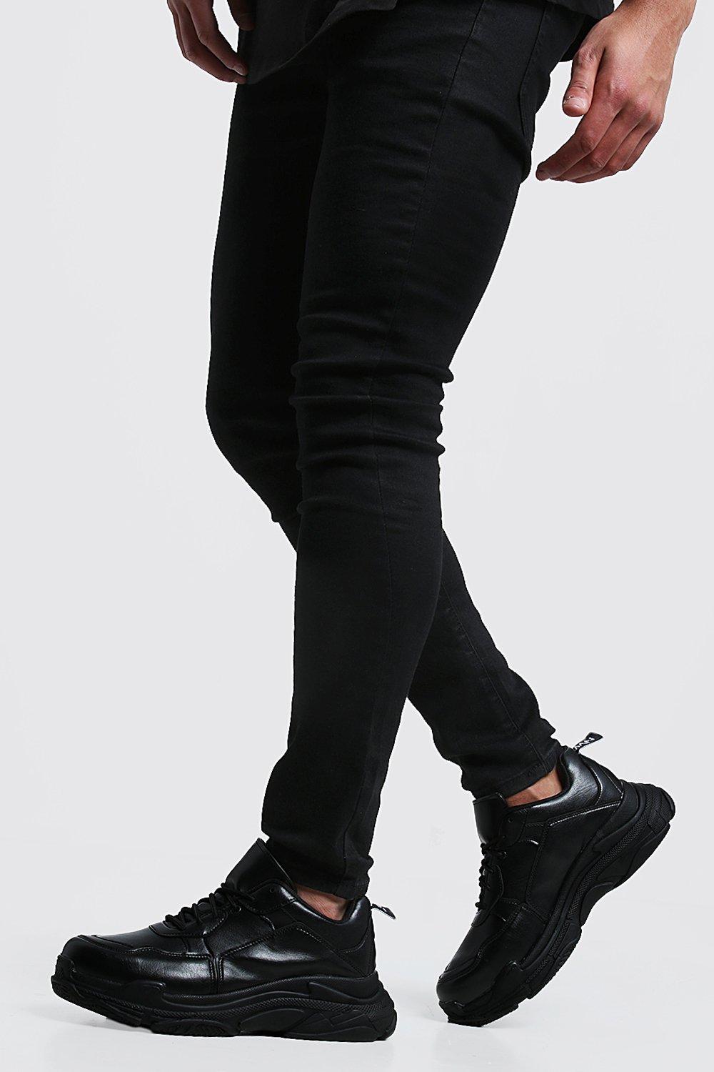 mens black chunky trainers