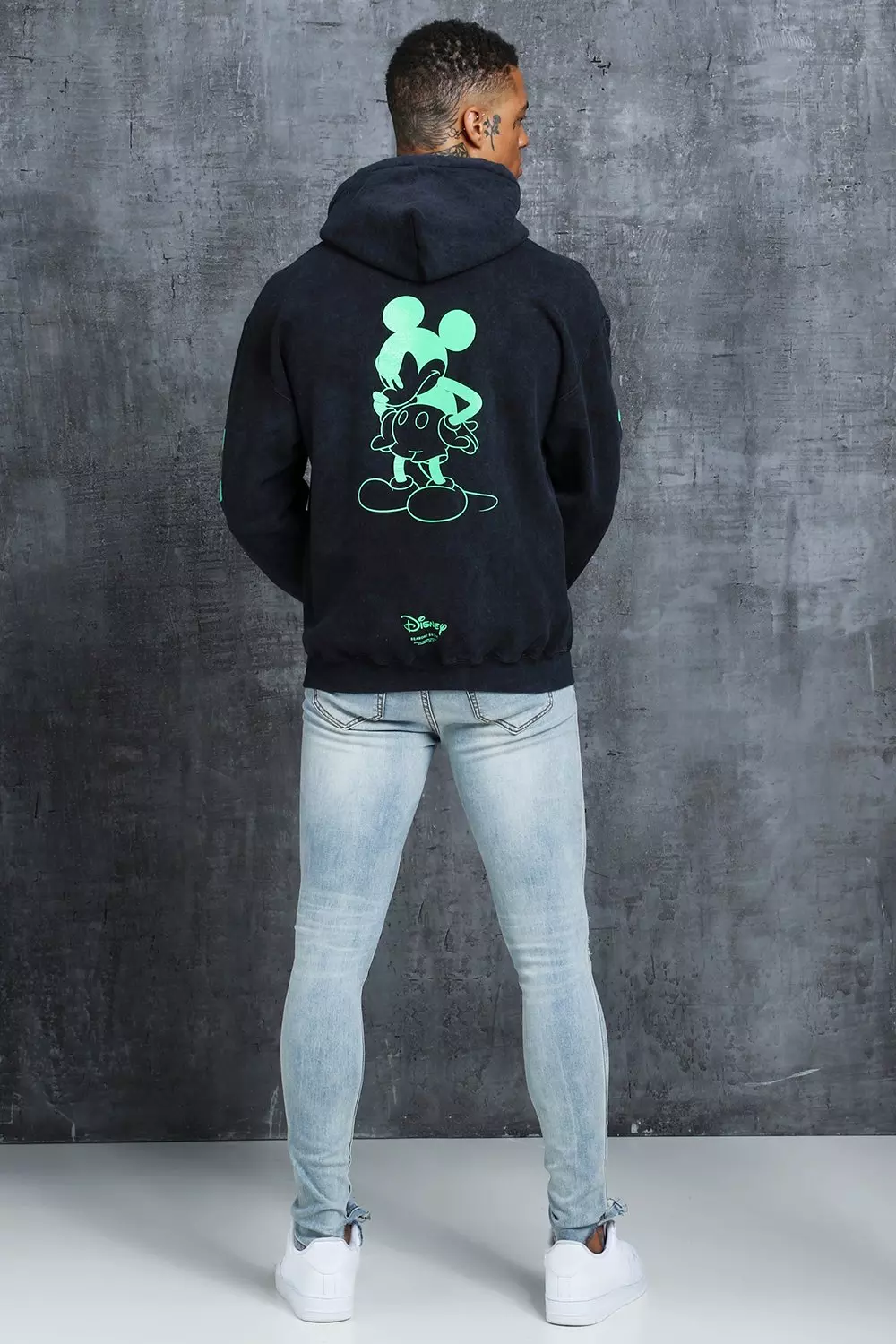 Disney Angry Mickey Multi Print Hoodie