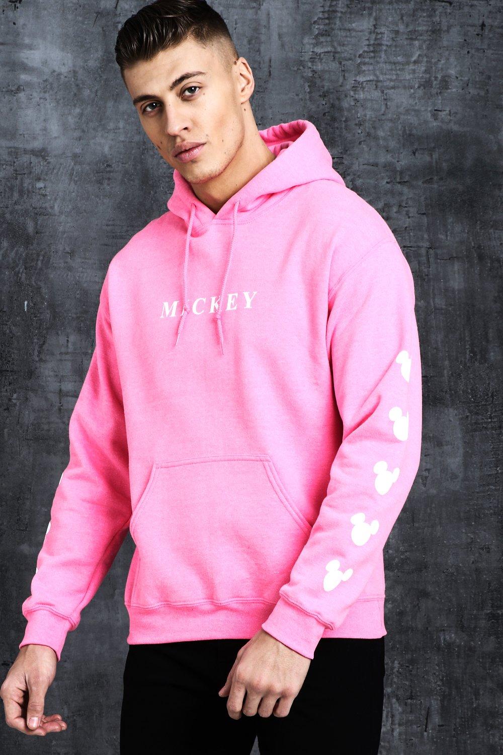 men pink hoodie outfit