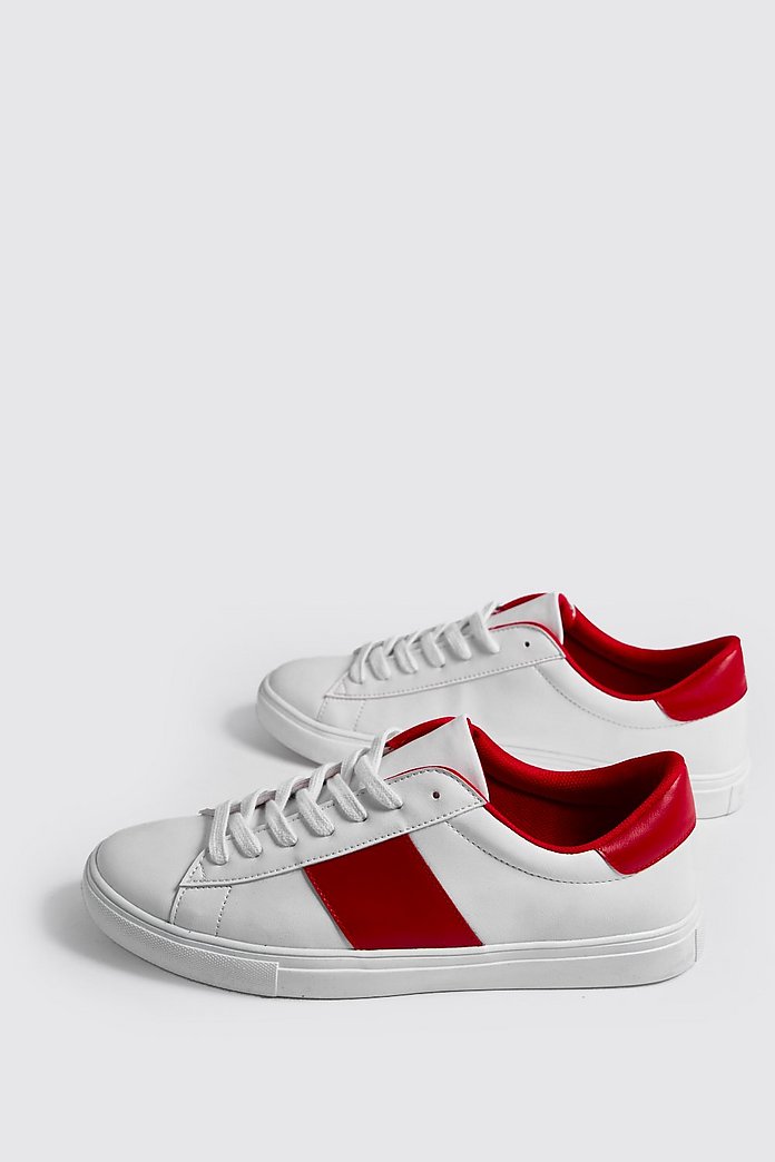 Sneaker mit seitlichen Streifen boohooMAN Sneaker mit seitlichen Streifen boohooMAN
