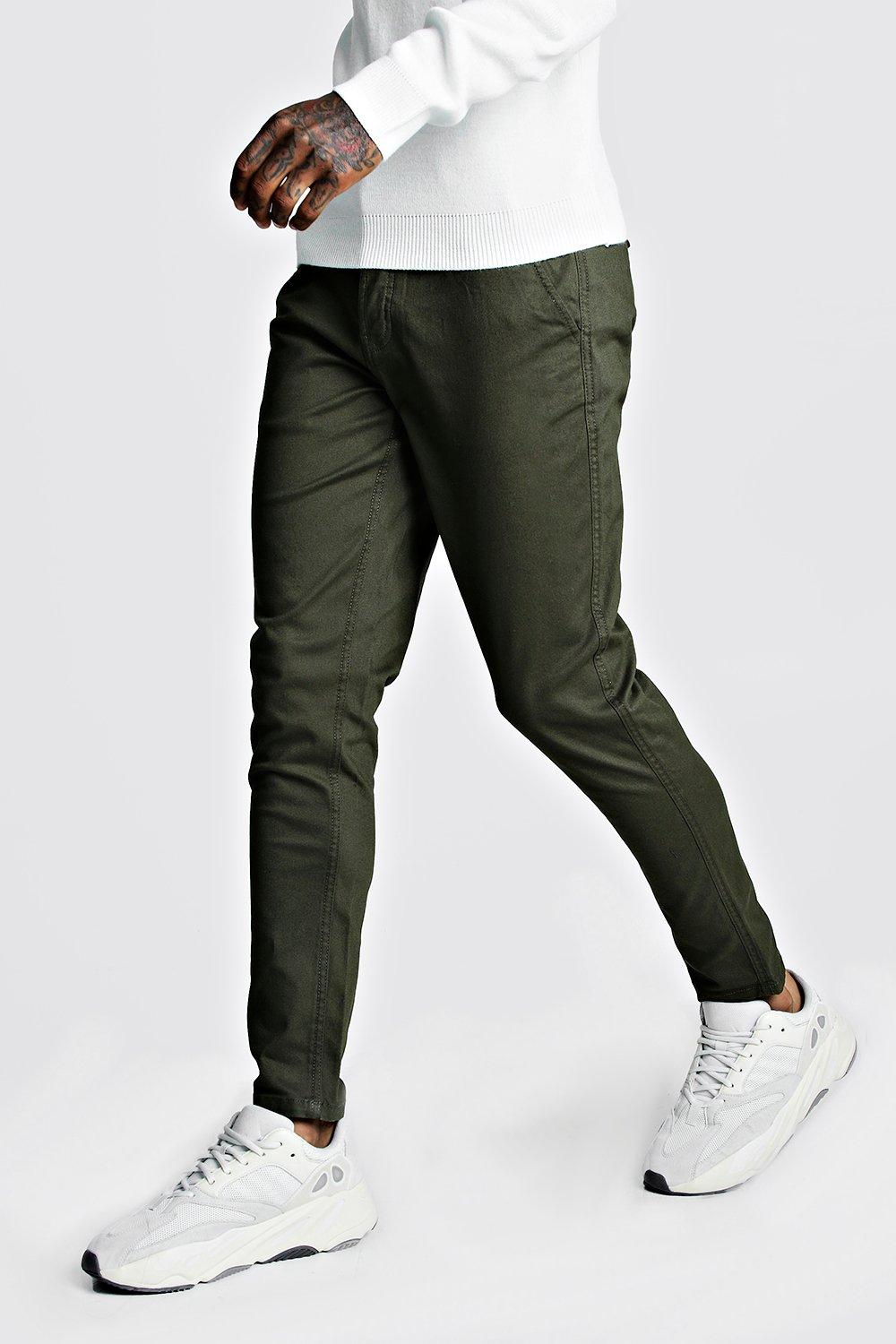

Эластичные скинни брюки чинос, Khaki