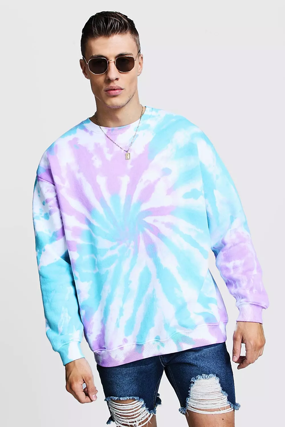 Tie dye shop jumper mens