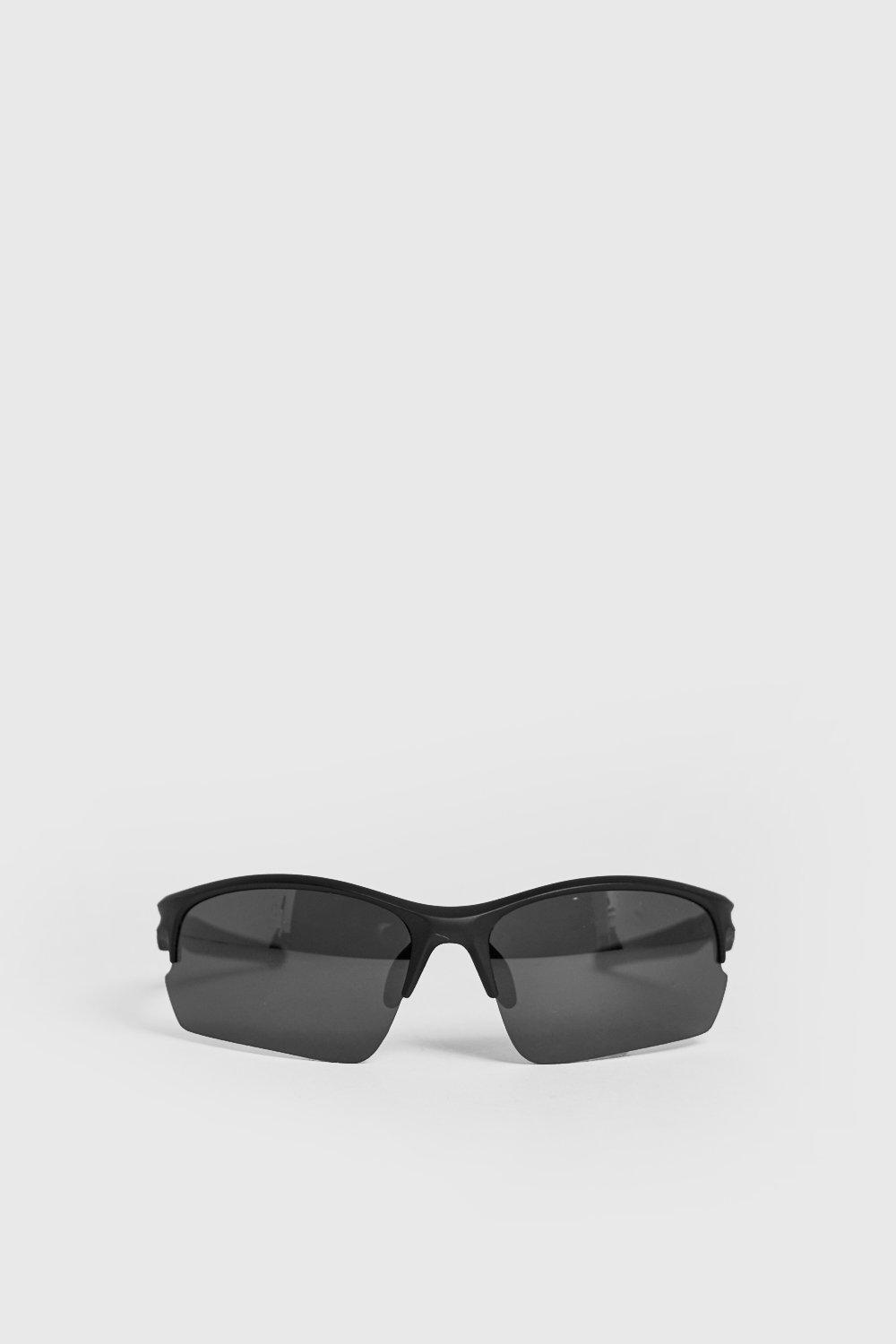 

Visor Mirror Lens Sunglasses, Black