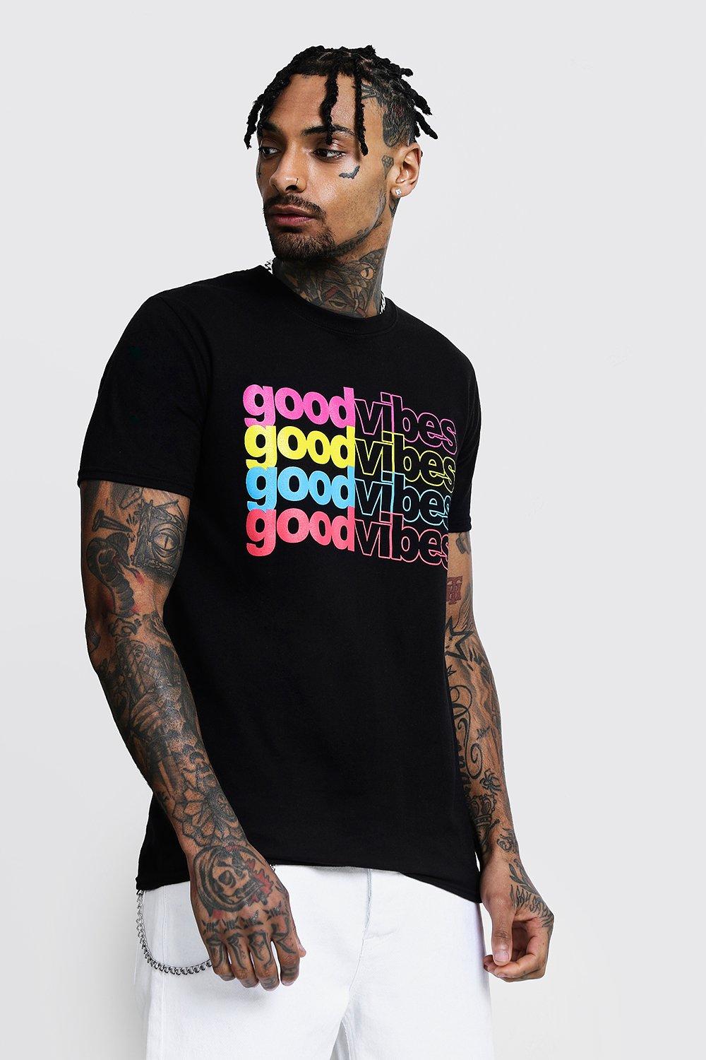 Rainbow Slogan T-Shirt | boohoo