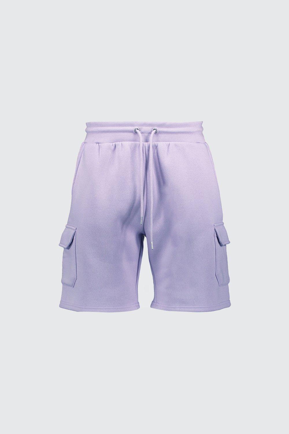 

Mid Length Washed Cargo Short, Lilac