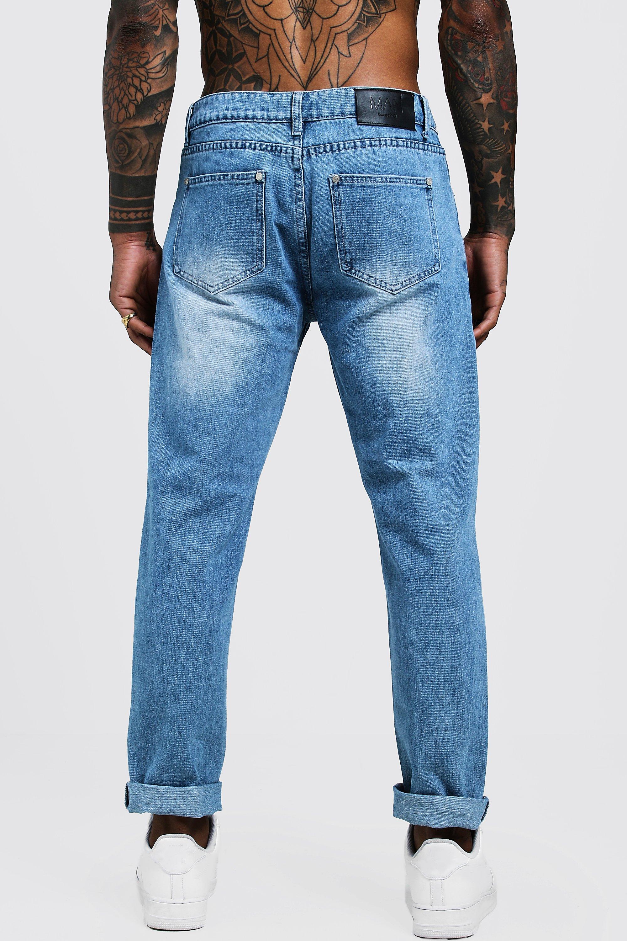 rigid denim skinny jeans