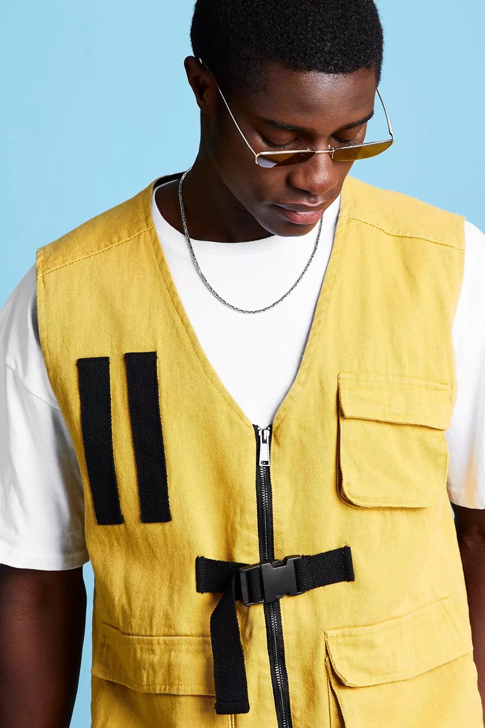 Mustard utility cheap vest