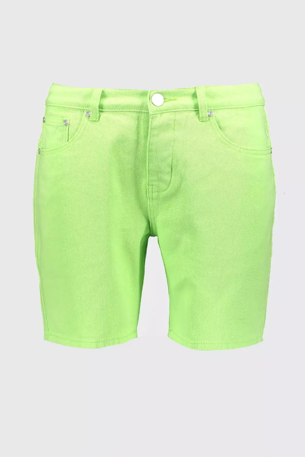 Neon cheap denim shorts