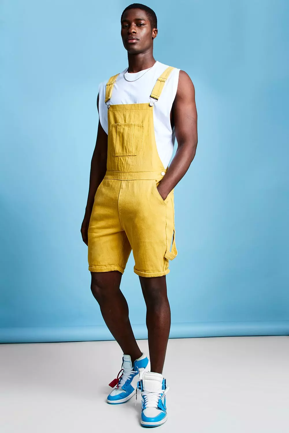 Mens shop shorts dungarees