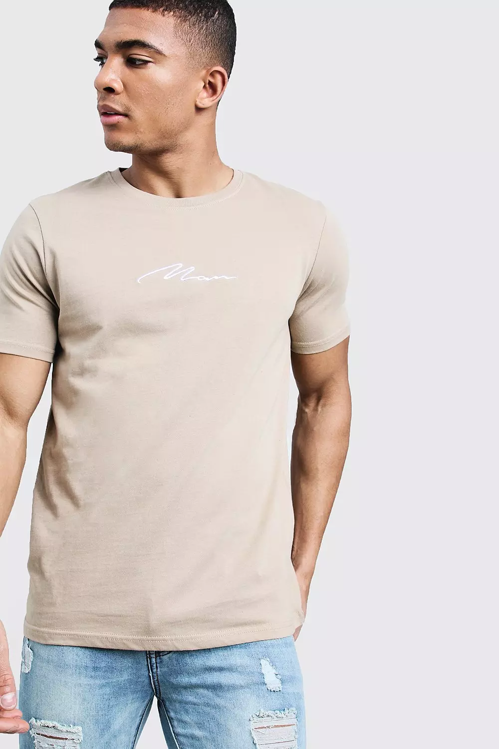 Tee shirt store cotelé homme