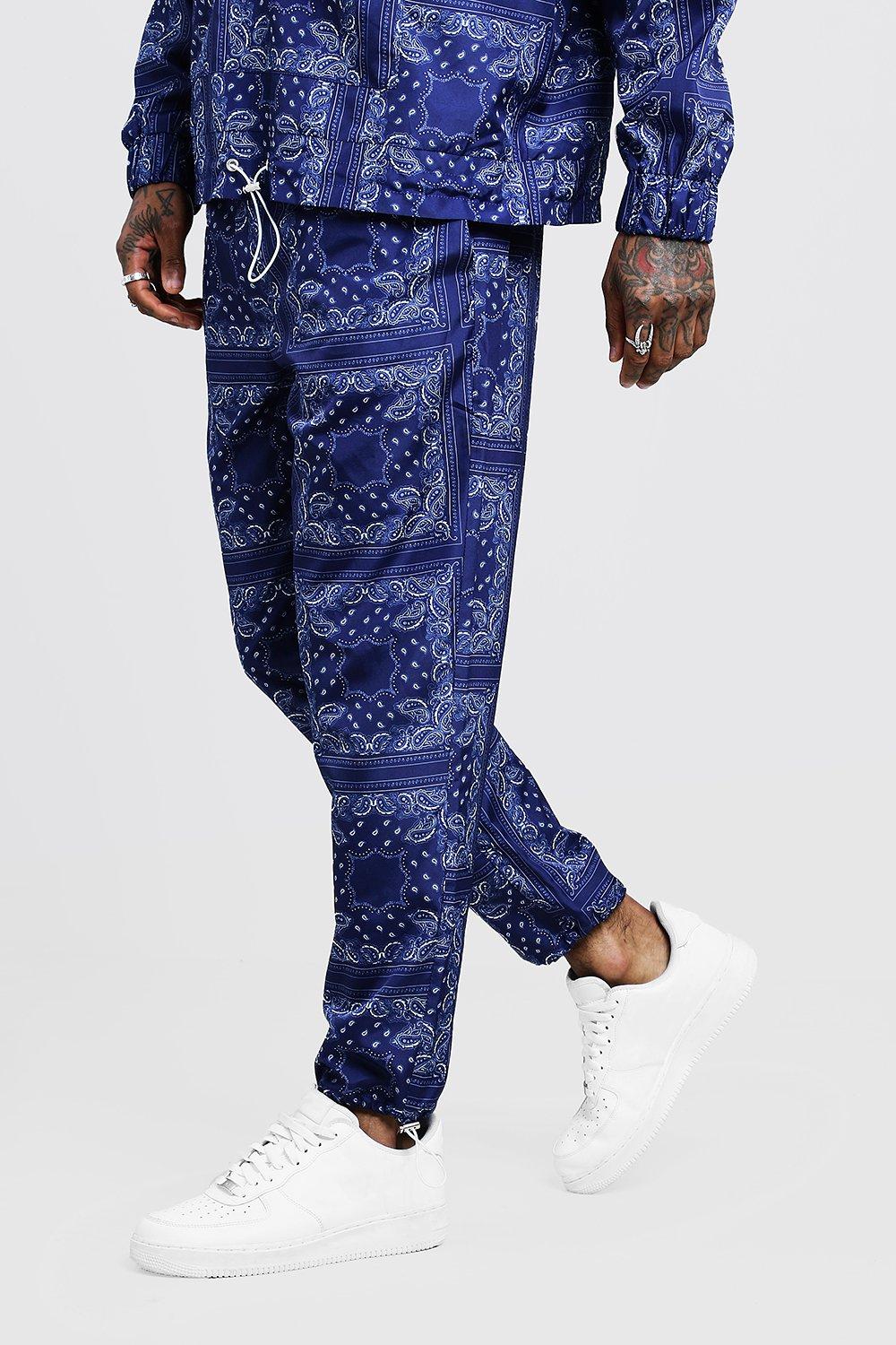 blue bandana joggers