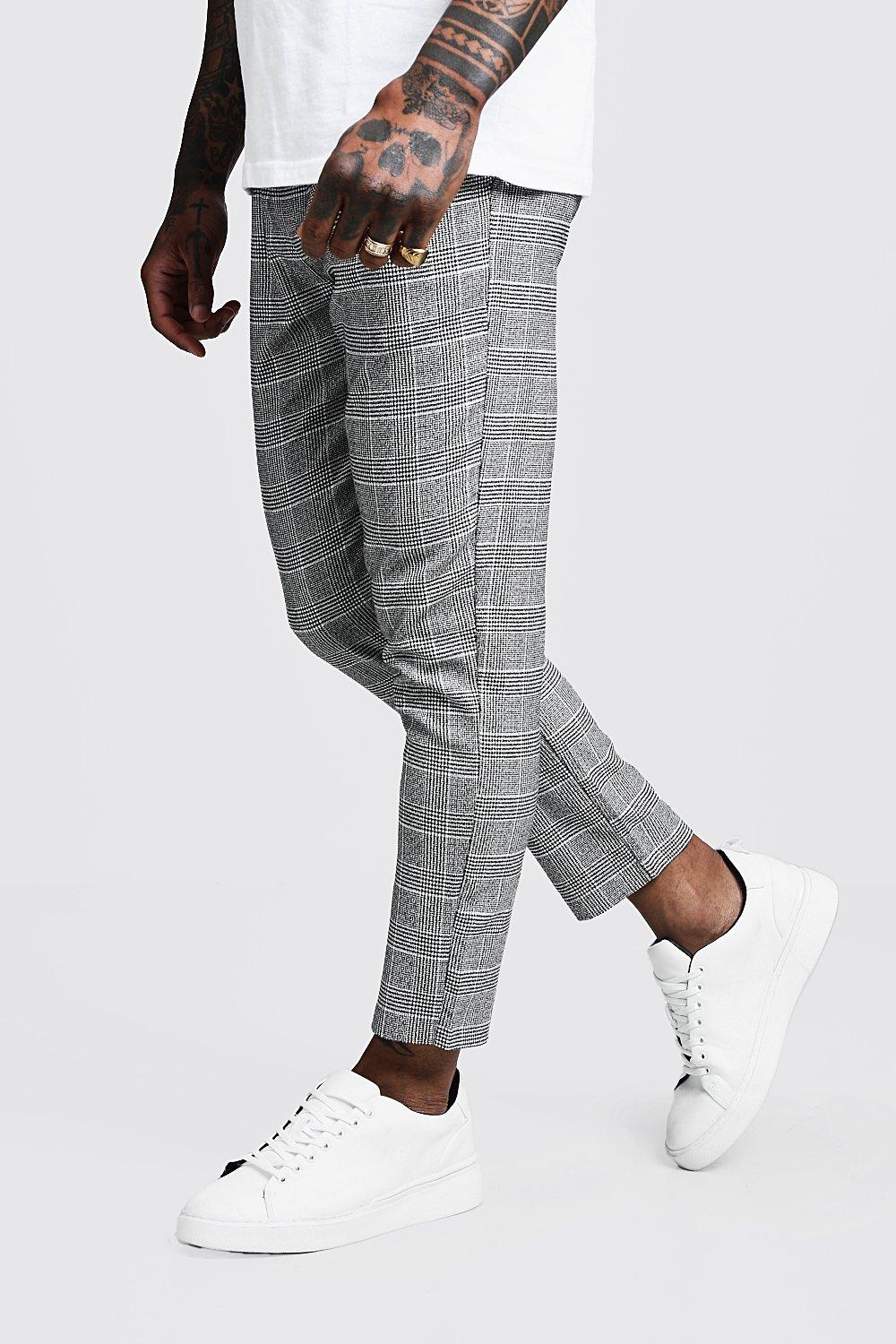 smart checked jogger