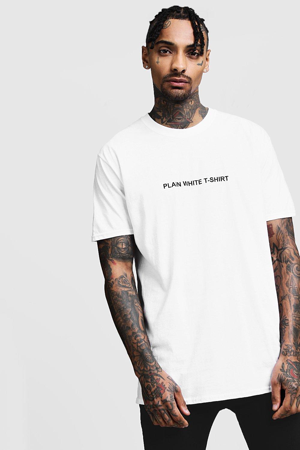 plain white t shirt