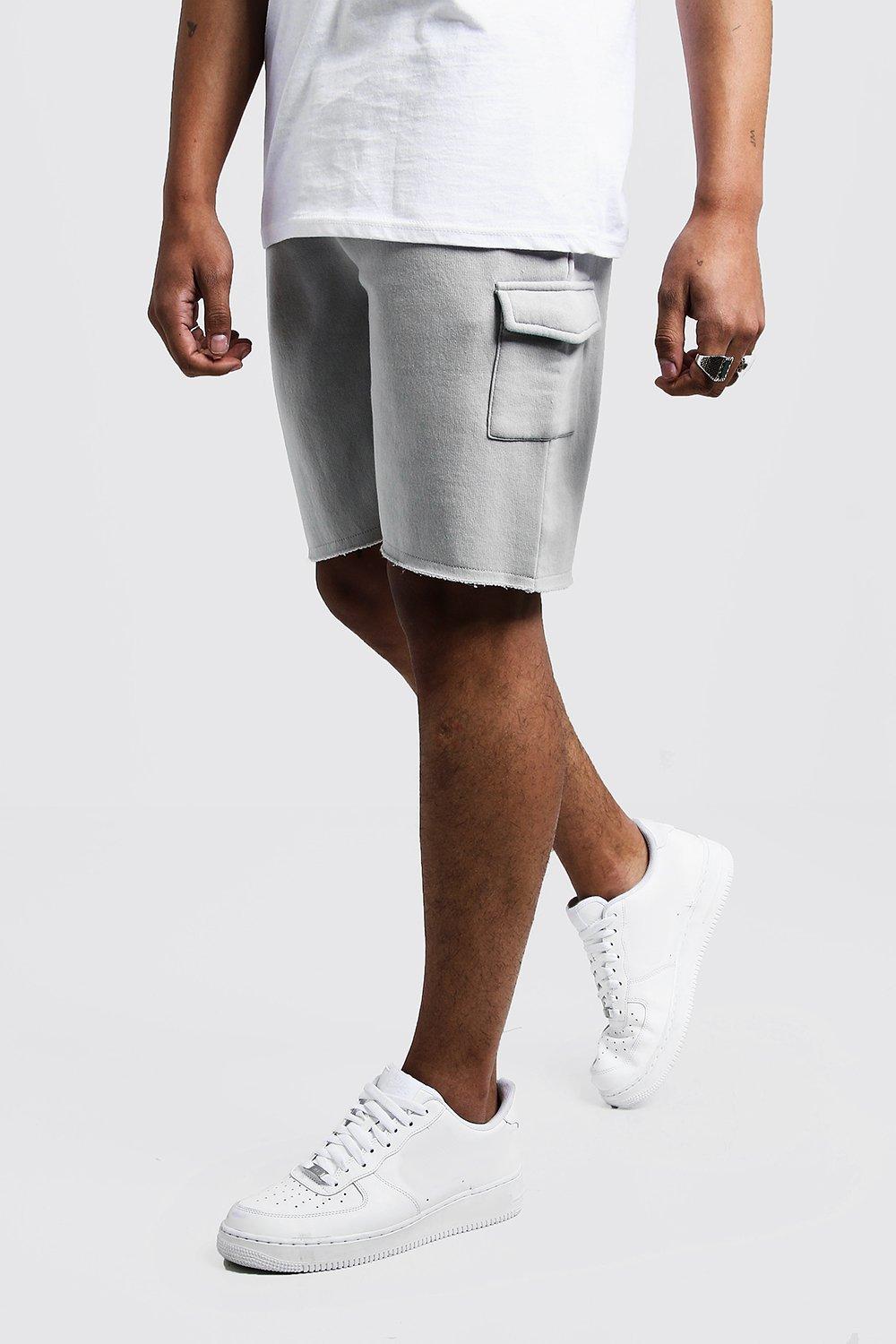 

Шорты в стиле карго средней длины из джерси, Light grey