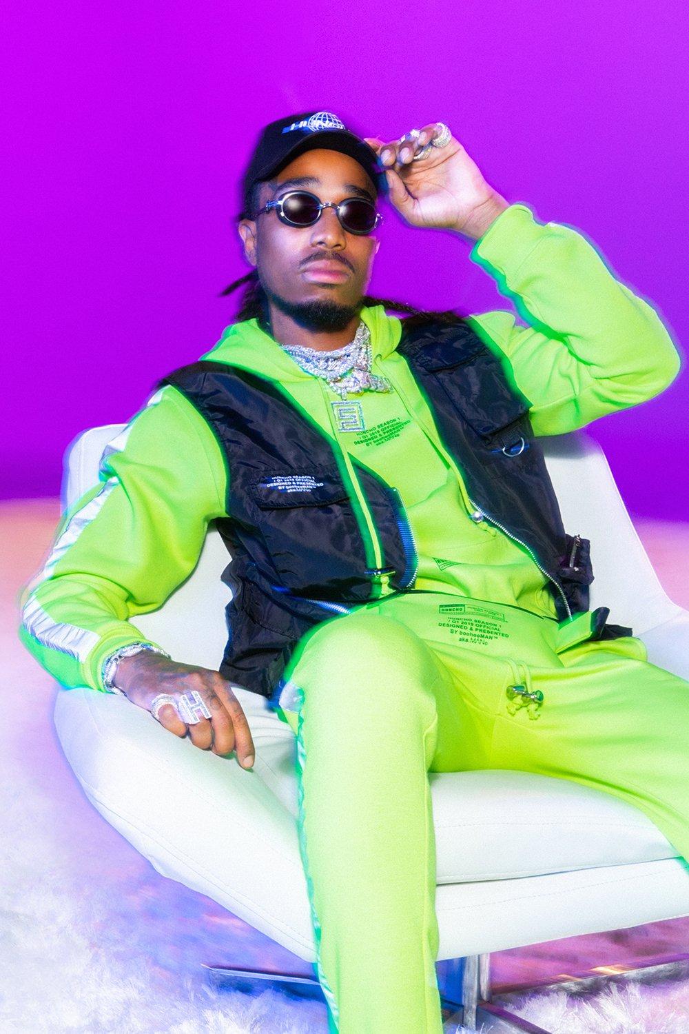 

Нейлоновый жилет Quavo в стиле милитари, Black