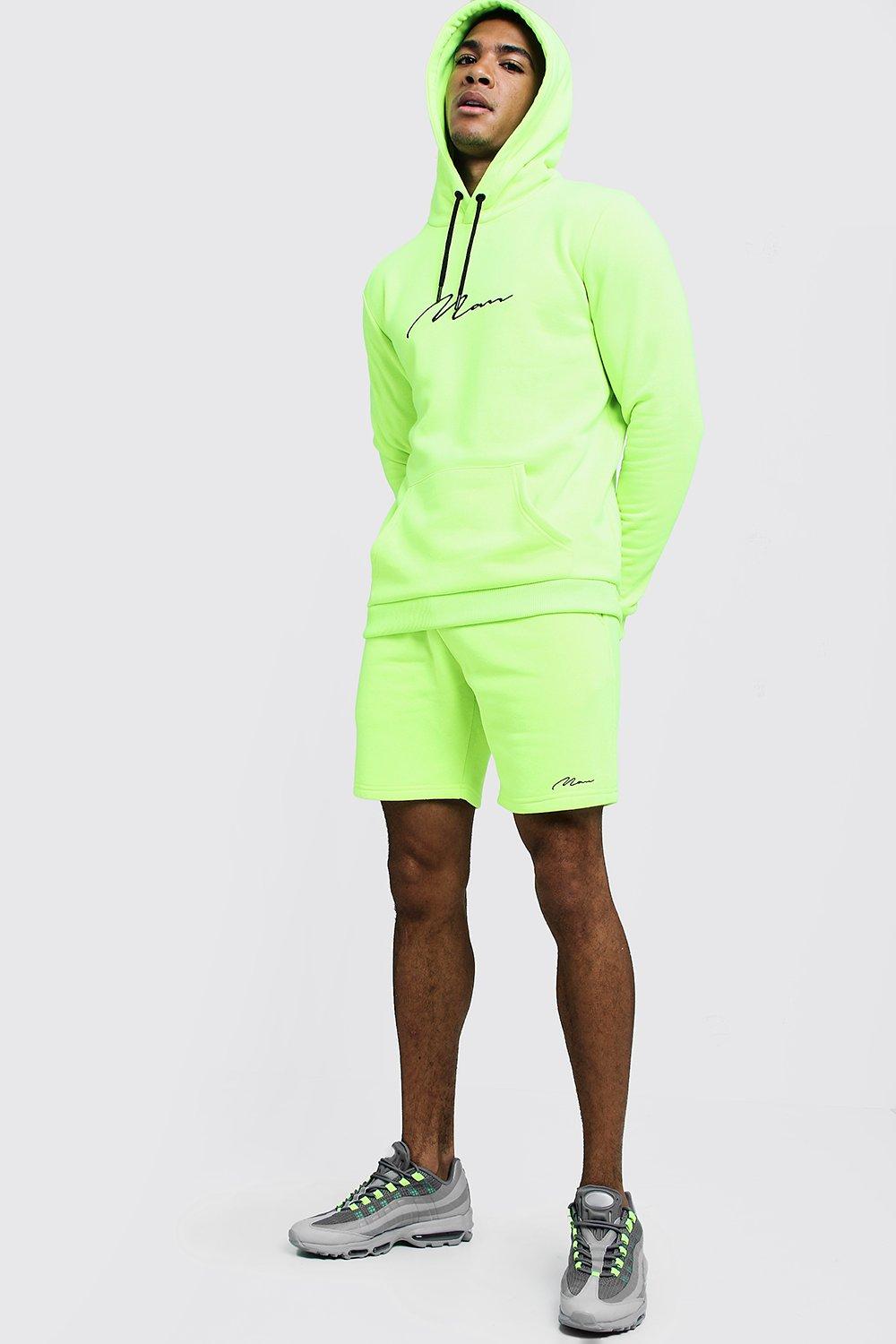 green tracksuit men