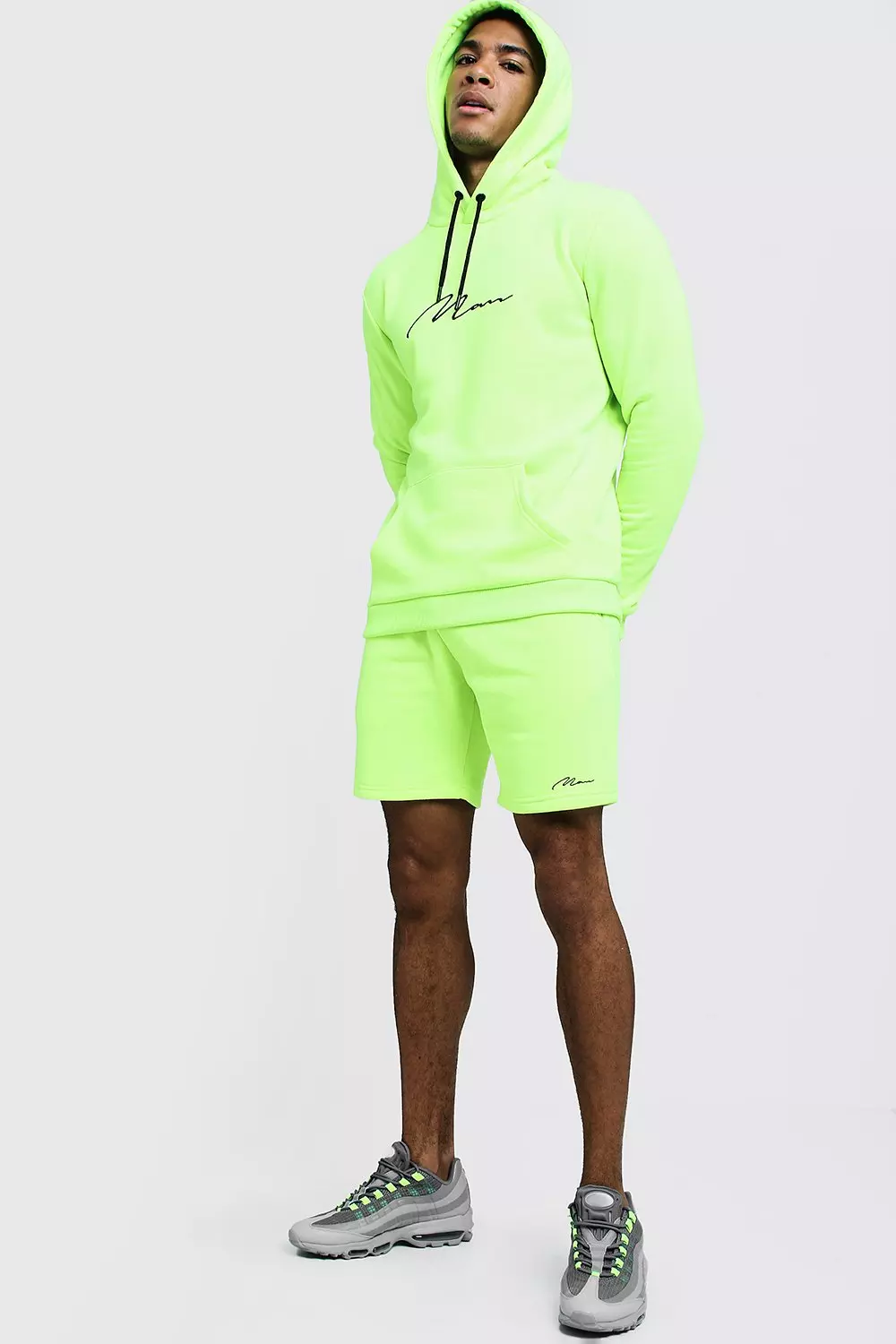 Neon green outlet tracksuit