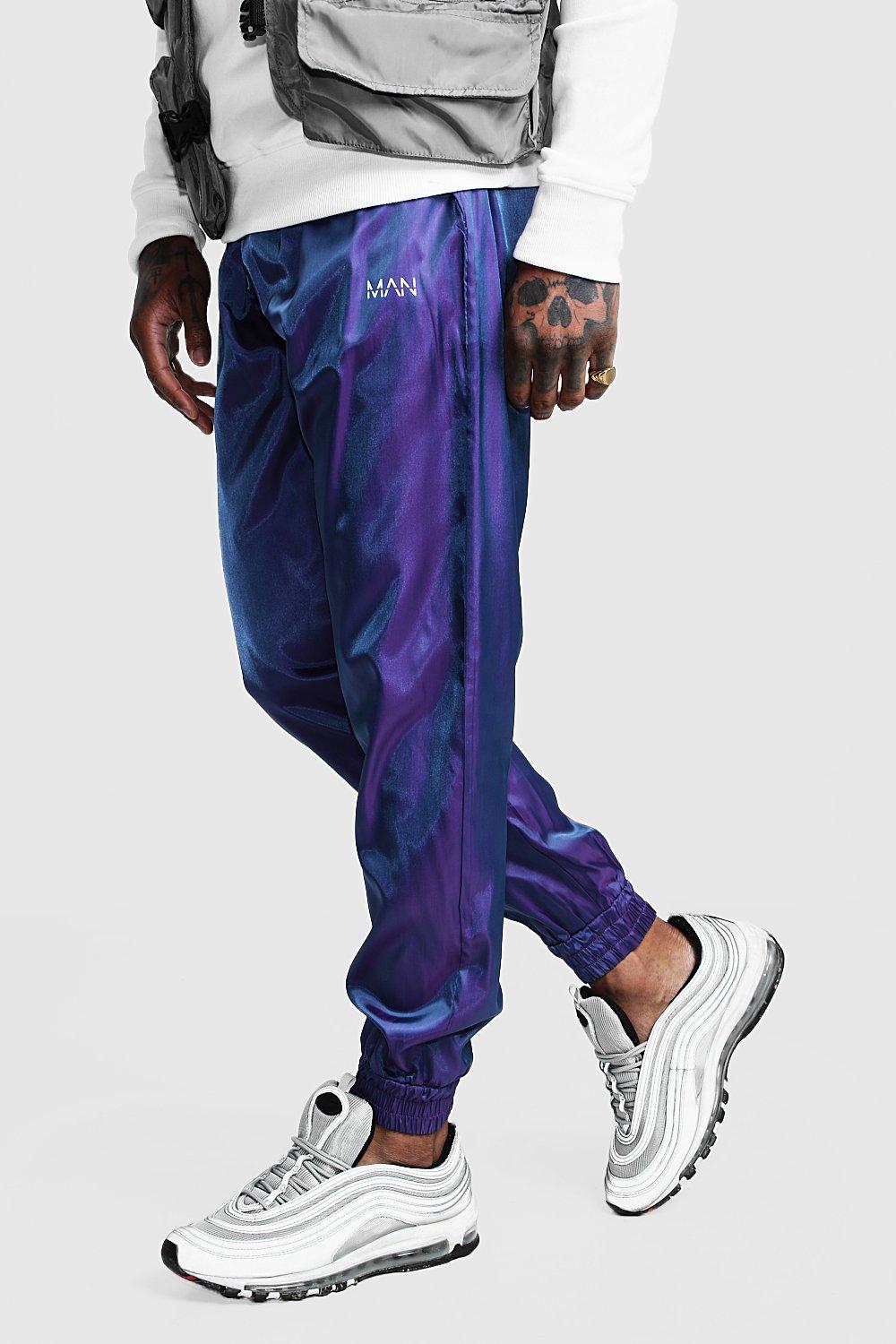 purple joggers