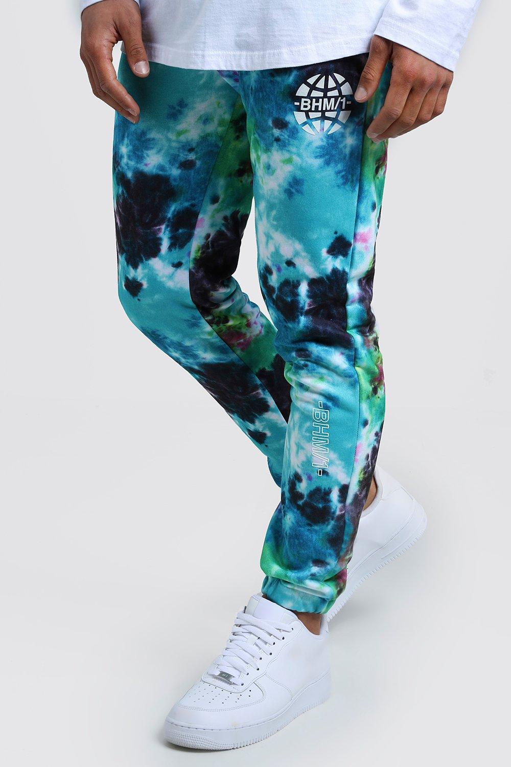 blue tie dye joggers