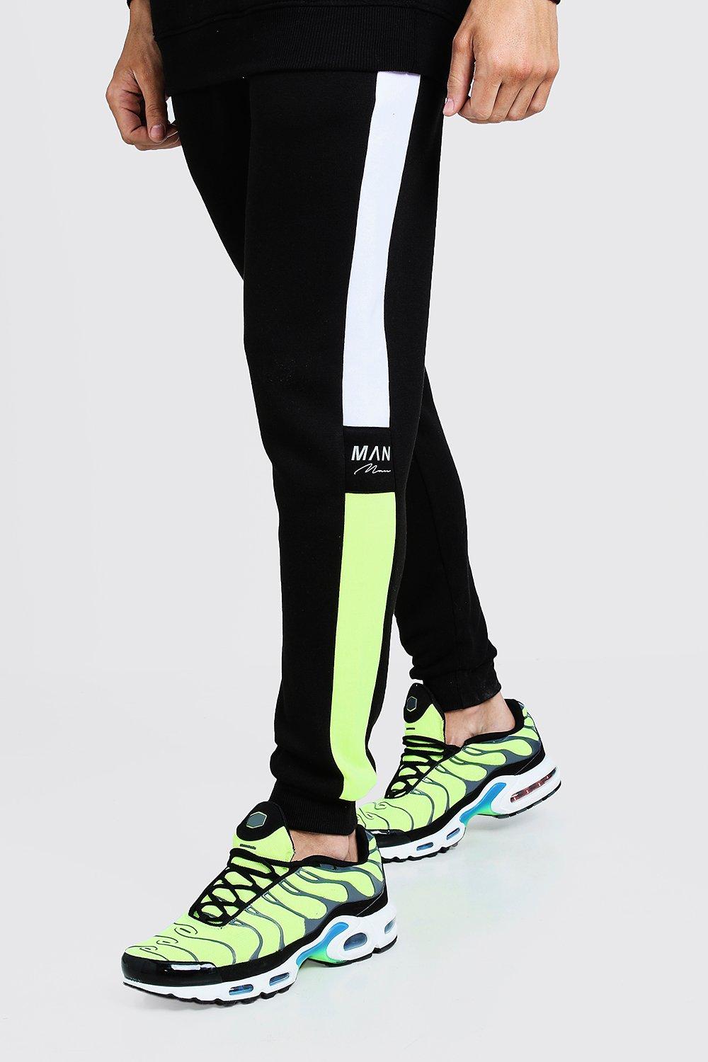 boohooman skinny joggers