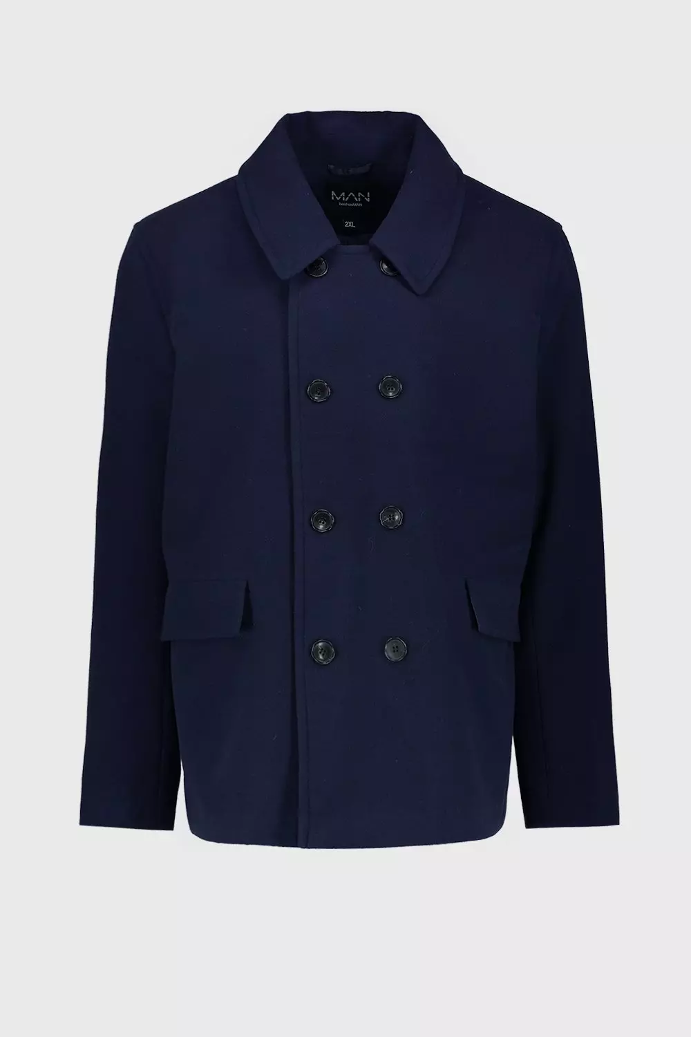 Plus size navy hot sale pea coat